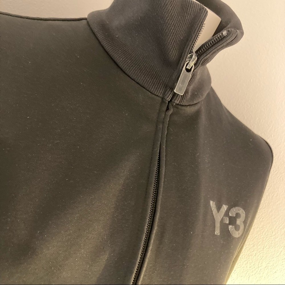 ADIDAS Y-3 YOHJI YAMOMOTO BLACK SLIM TRACK JACKET HIDDEN ZIPPERS S - Picture 4 of 7